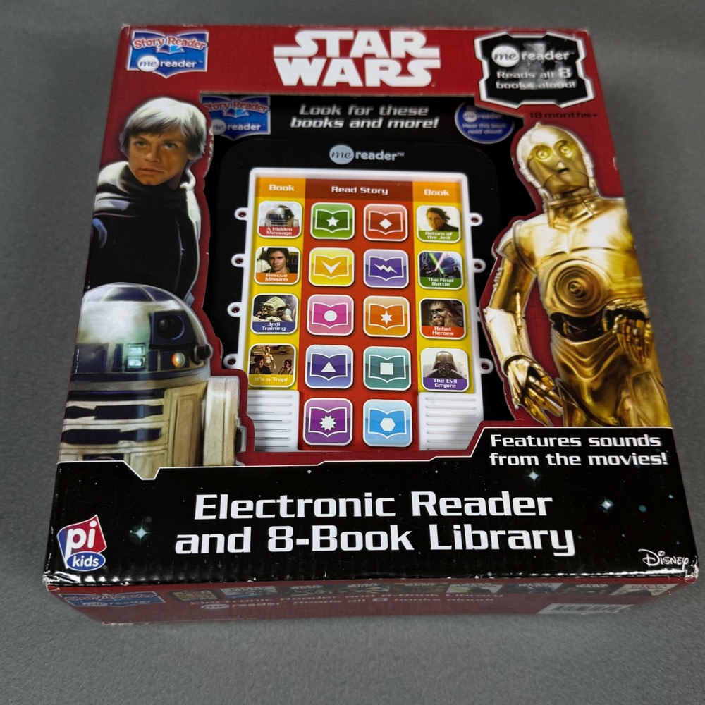Star Wars Disney Electronic Sound "Me Reader" 8-Book Library Story Reader
